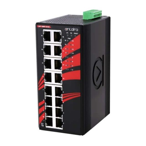 16-PORT INDUSTRIAL POE+ UNMANAGE