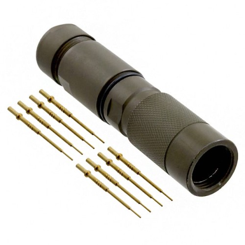 CONN PLUG MALE 8POS GOLD CRIMP