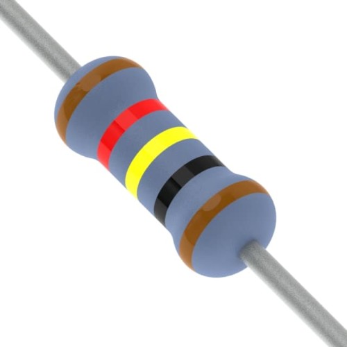 RES 124 OHM 1% 1/2W AXIAL
