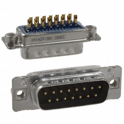 CONN D-SUB PLUG 15POS SLDR CUP