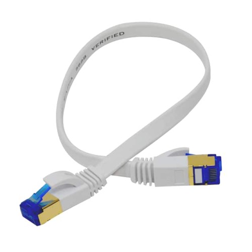 CAT7F ETHERNET CABLE 1FT - WHITE