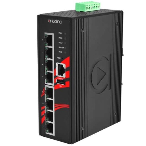 8-PORT INDUSTRIAL POE+ LIGHT LAY