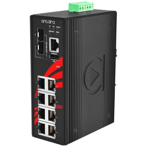 10-PORT INDUSTRIAL GIGABIT LIGHT