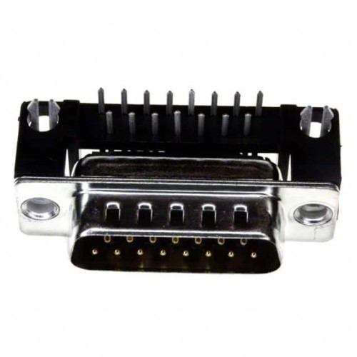 CONN D-SUB PLUG 15POS R/A SLDR