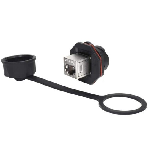 COUPLER RJ45 CAT6A PANEL MNT RJ4
