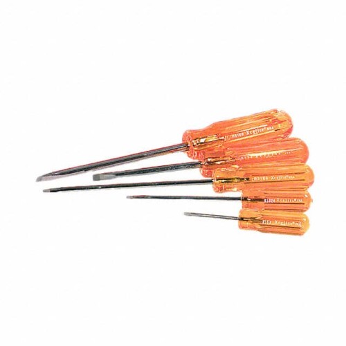 SCREWDRIVER SET SLOT W/POUCH 5PC