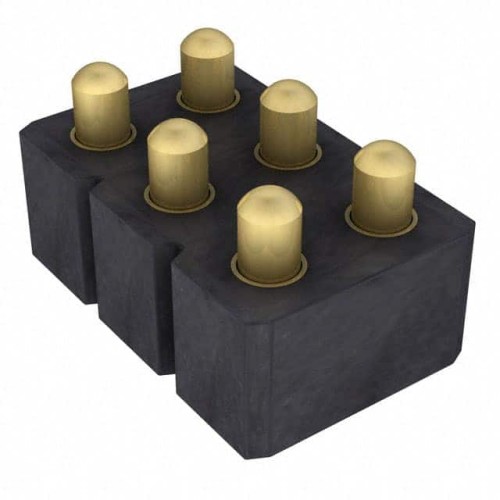 CONN SPRING PISTON 6POS SMD, HIG