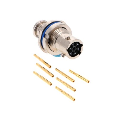 CONN RCPT FMALE 7POS GOLD CRIMP
