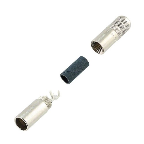 CONN RCPT MALE MINI XLR 3P SLDR