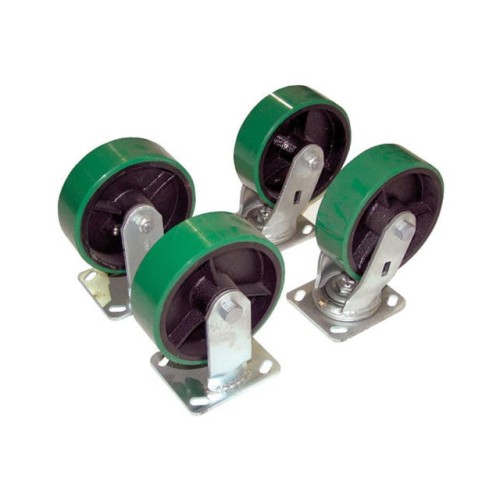 8X2" POLY-ON-STEEL CASTER KIT, F
