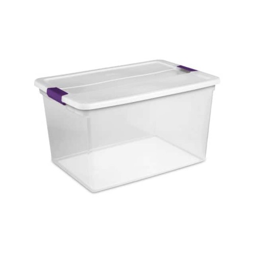 CLEARVIEW STORAGE BOX W/LATCHED