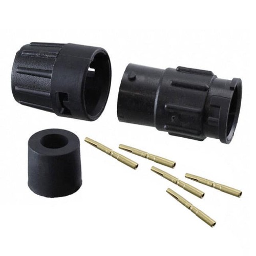 CONN RCPT FMALE 5POS GOLD CRIMP