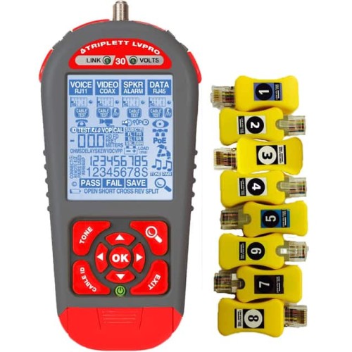 CABLE/NETWORK TESTER KIT W/RMTS