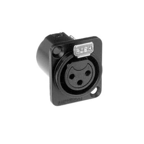CONN PLUG FMALE XLR 3P SLDR CUP