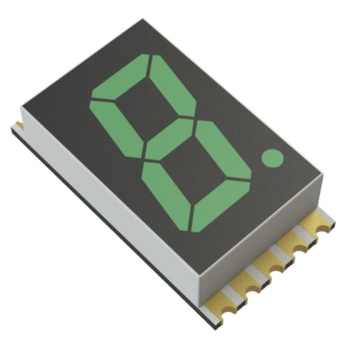 DISPLAY 7SEG 0.4" SGL GRN 10SMD