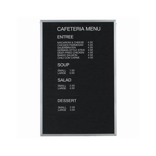 ALUMINUM FRAMED LETTER BOARD MES