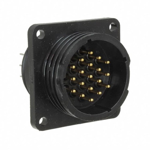 CONN RCPT MALE 19POS GOLD SOLDER