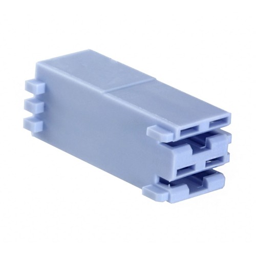 CONN RCPT HOUSING 0.25 2POS BLUE