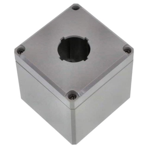 BOX PLASTIC GRAY 3.23"L X 3.15"W
