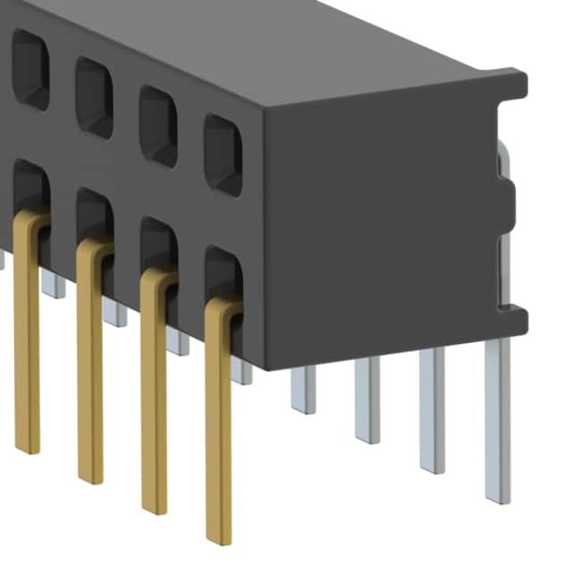 CONN RCPT 58P 0.079 GOLD PCB R/A